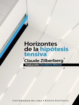 cover image of Horizontes de la hipótesis tensiva